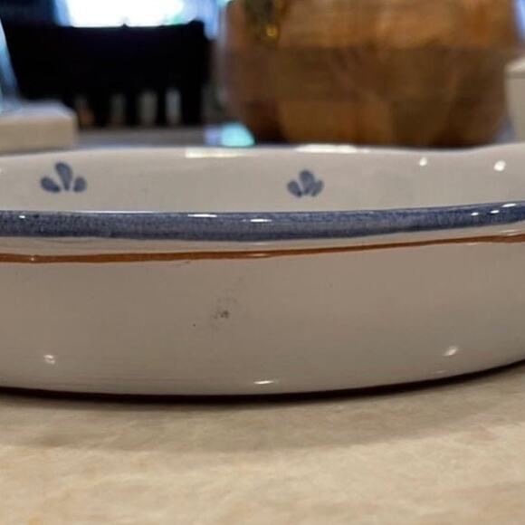 Graf Keramik floral handpainted pottery gratin dish Austria - Picture 12 of 12